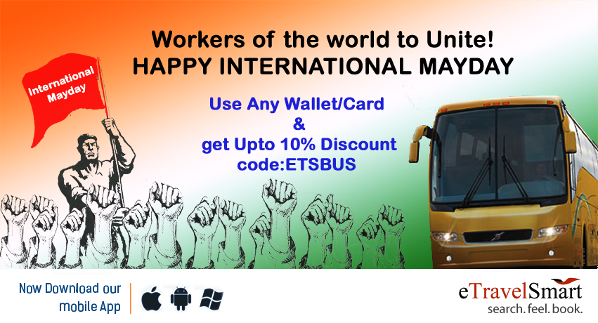 Mayday bus booking offer from eTravelSmart