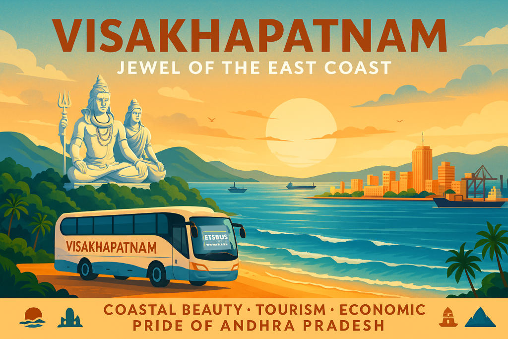 Visakhapatnam Jewel of the East Coast
Costal beauty
Tourism
Economic
Pride of Andhra Pradesh