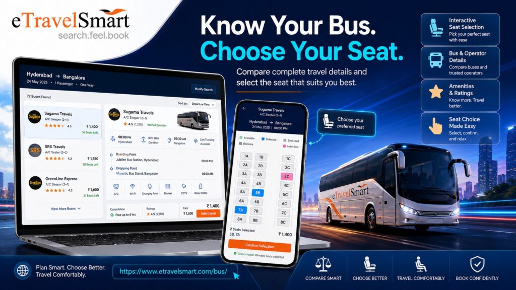Know your bus. choose your seat