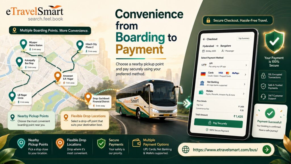 Convenience from boarding to payment