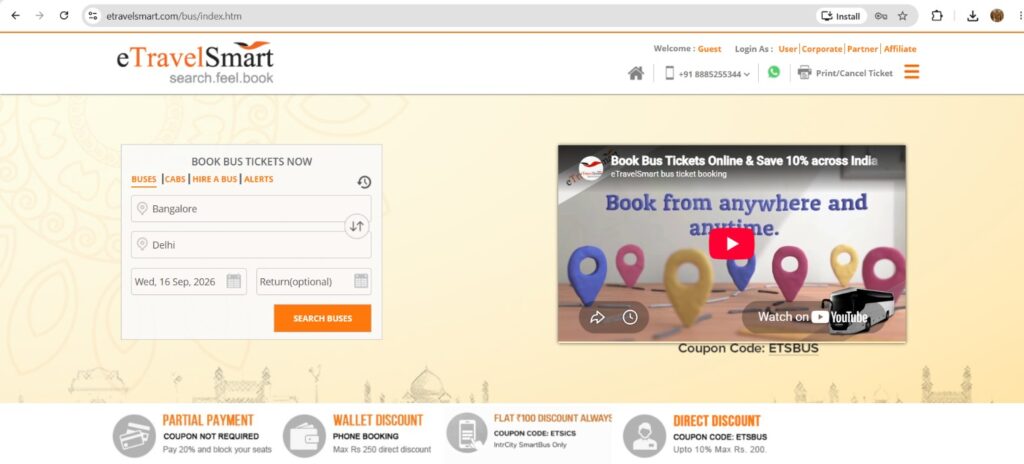 No GST Bus Booking